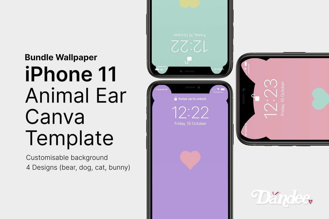 Iphone Canva Wallpaper Template Animal Ear Bear Bunny Cat - Etsy Finland Iphone Canva Wallpaper Template Animal Ear Bear Bunny Cat - Etsy Finland