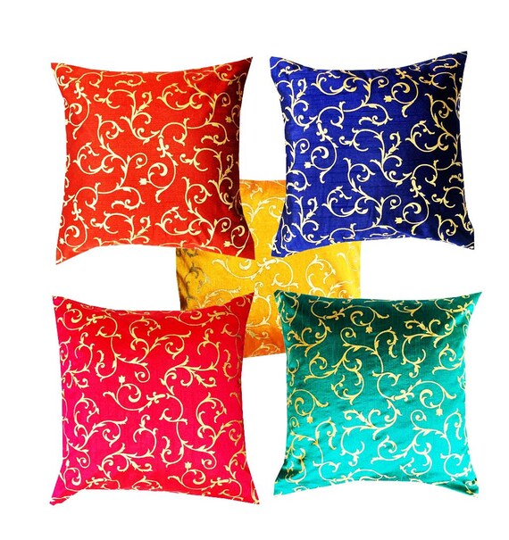 I9U Navy Cushions Decorative Blue Cushions with Covers Included Sets 4
