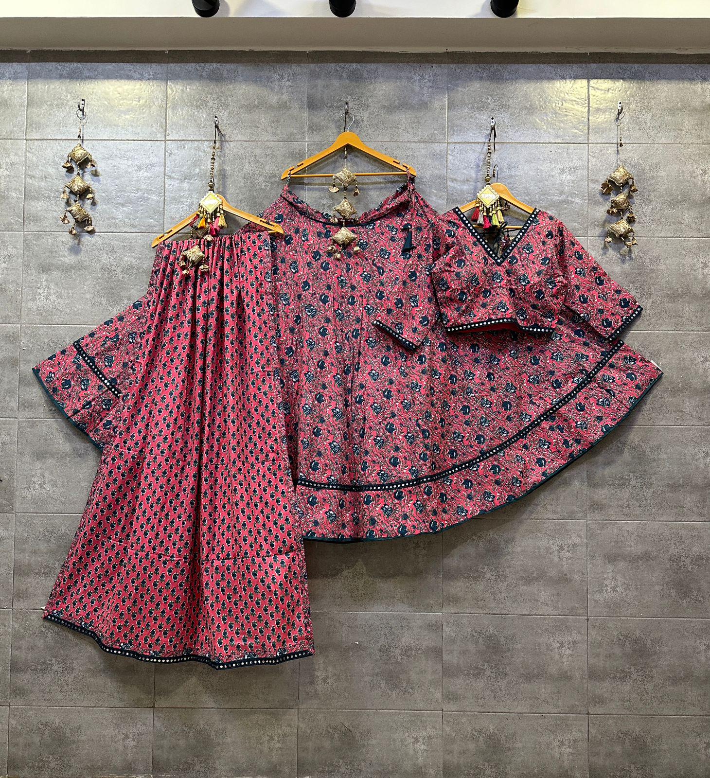 Navratri Garba Chaniya / Lehenga Choli Set - Traditional Indian Festival Outfit