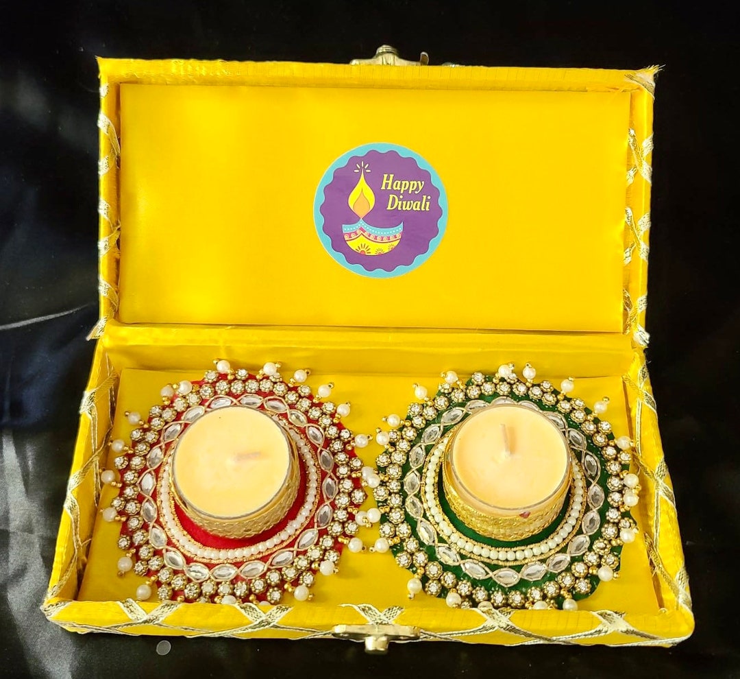 Ethnnic Indian Gift Boxes With Tealight Candle Holders/ House Etsy