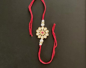 Elegant Kundan Splendor: Rakhi for Your Brother