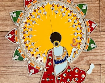 Handmade acrylic Handcrafted  rangoli / Rangoli Decoration / Rangoli Set / Diwali decoration/ housewarming welcome rangoli