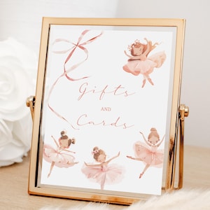 Editable Ballerina Birthday Sign – Pink Ballet Party Poster – Printable Dance Birthday Decor – Instant Download for Girls