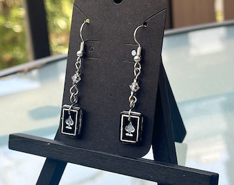 Spade Dangle Earrings // Ace of Spades Earrings