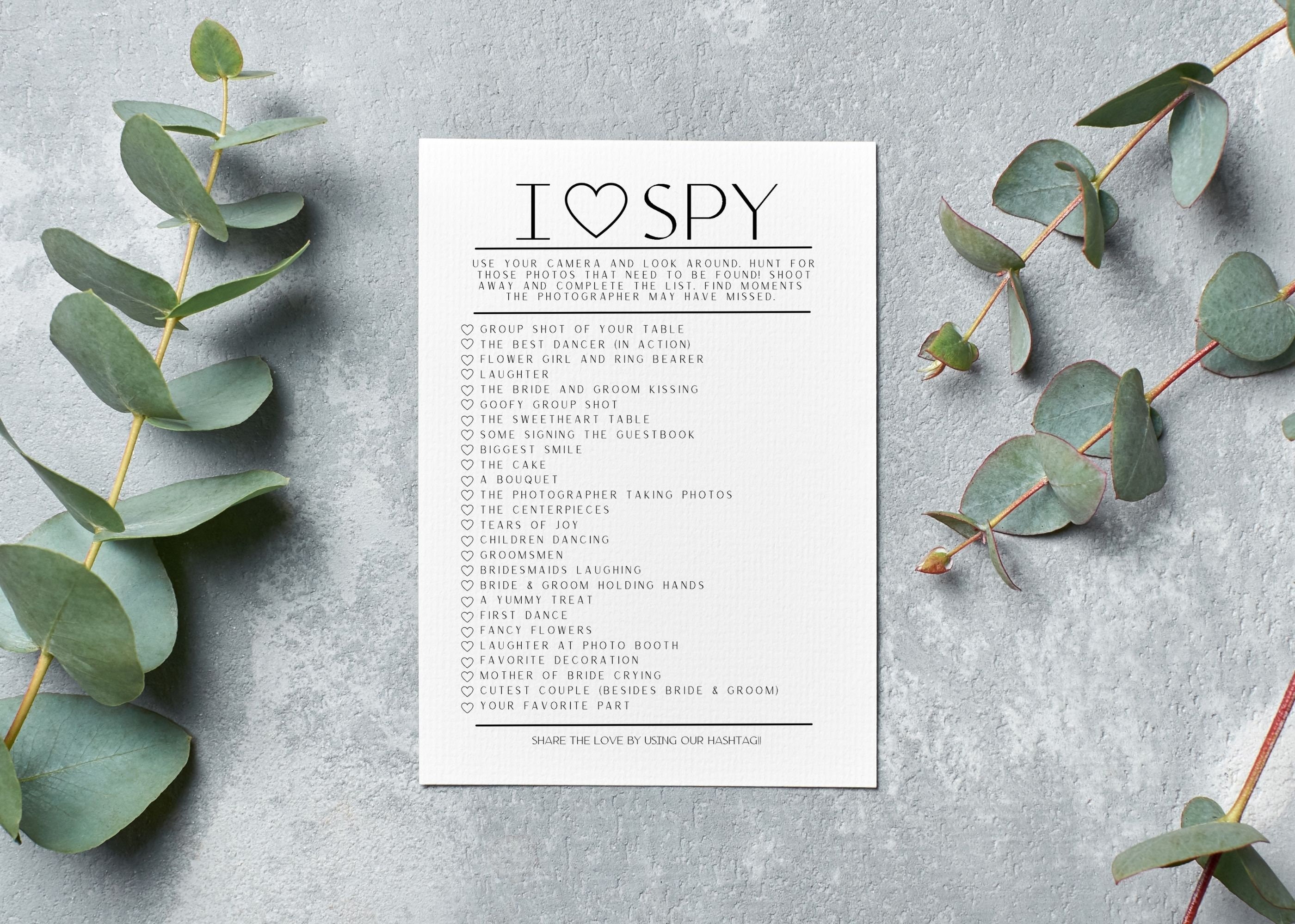 I Spy Printable Wedding Activity Digital Download JPG, PDF, and ...