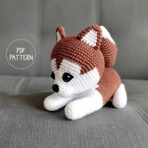 Luna the Siberian Husky (Dog Amigurumi Crochet PDF PATTERN - ENGLISH)