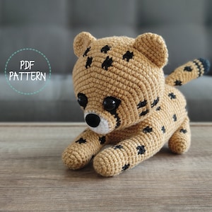 Namara the Cheetah (Amigurumi Crochet PDF PATTERN - ENGLISH)