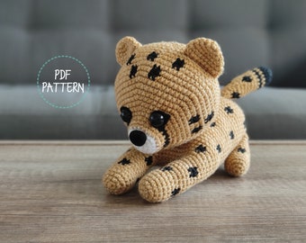 Namara the Cheetah (Amigurumi Crochet PDF PATTERN - ENGLISH)