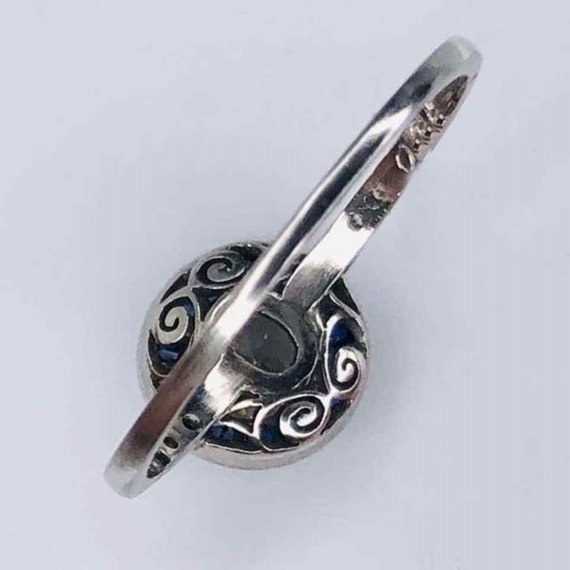 MM Round Cut CZ Stone Engagement Ring, Vintage Inspire Target