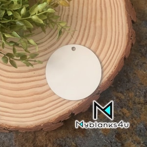 Round Ornament Ornament sublimation blanks, 10 count, Free Shipping, single or double sided