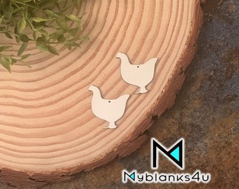 Chicken earring sublimation blanks, 10 pair, Free Shipping, single or double sided, 20 sublimation earrings