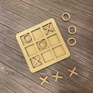Tic Tac Toe Spel, Houten Bordspel