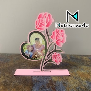 Rose Tabletop, sublimation blanks 2 pack, Free Shipping, single sided, Mother's Day Gift, RIP Item