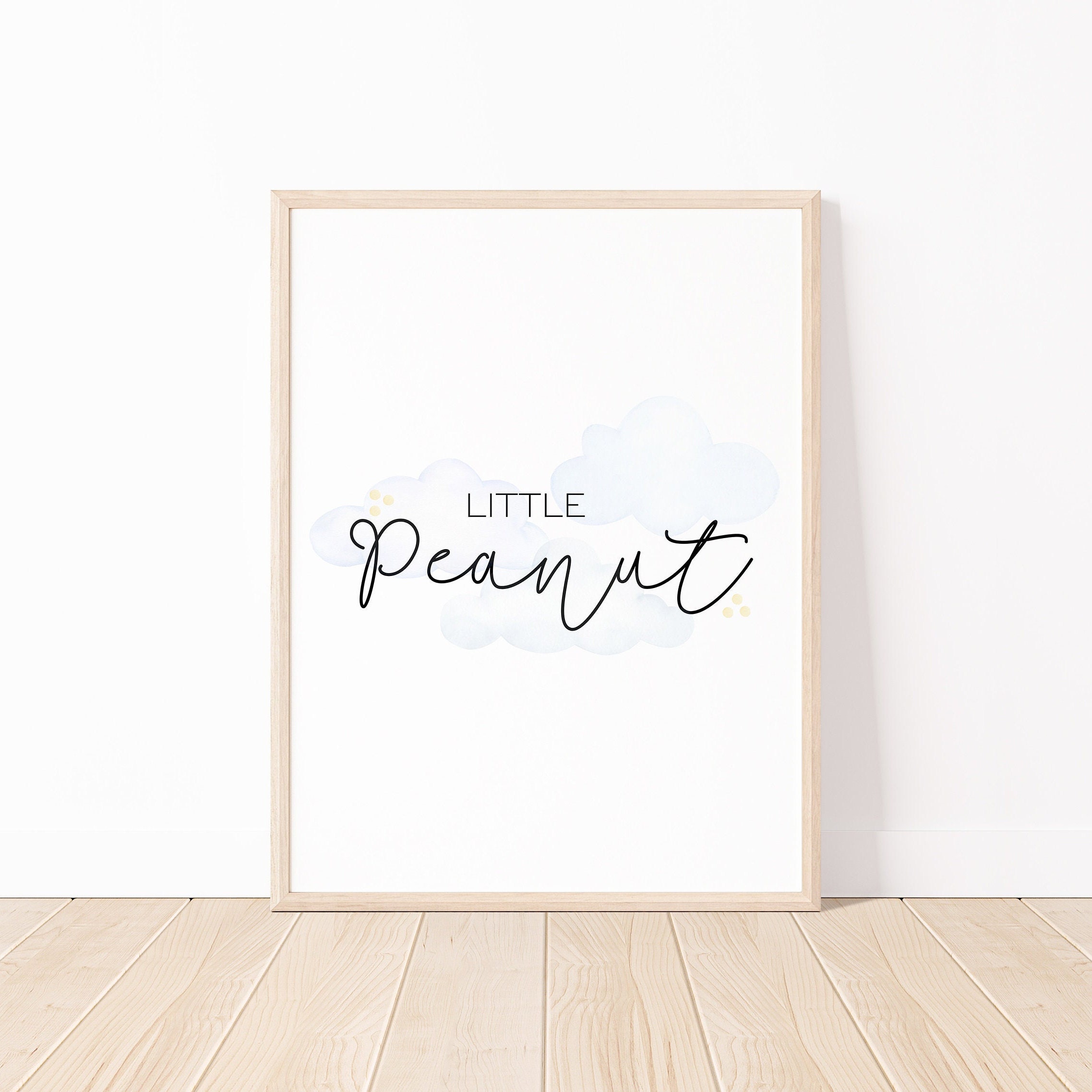 Set of 4 Little Peanut Nursery Prints, Elephant Print, PRINTABLE Wall