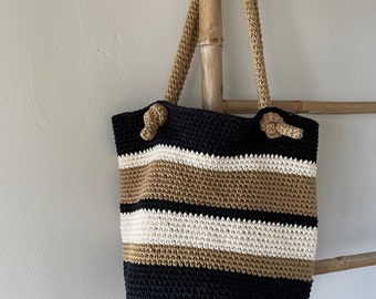 Bucket Bag, Tote Bag, Oversize Purse, Crochet Bag