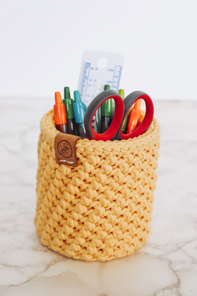 Crochet Pen Holder Crochet Hook Holder Knitting Needles Etsy
