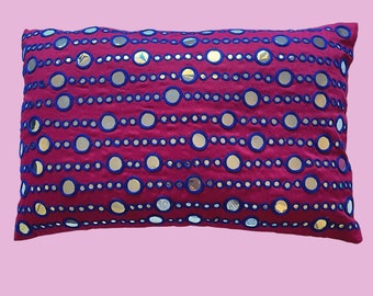 Juego De 9 Fundas Para Cojines Bordado Artesanal Mexicano - $ 2,070.00