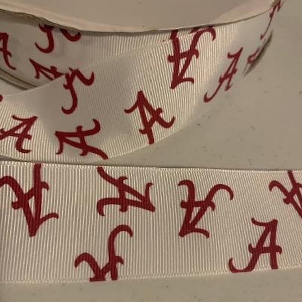 Alabama Football 1.5" Grosgrain Ribbon