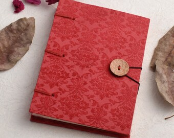 Velvet cover journal, Natural Velvet Paper Pasting diary 60 Pages Notebook Diary Size- 7x5