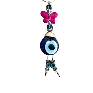 Evil Eye Key Chains,  Evil Eyes, Protection Beads, Protect your Energy and  Nice Gift