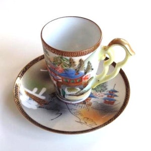 Tasse et soucoupe chinoises vintage brocante