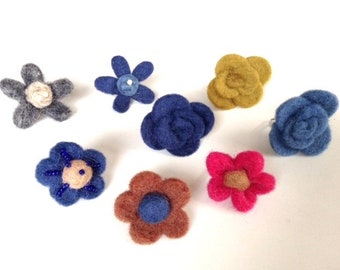 Felt rings, adjustable rings, handmade.