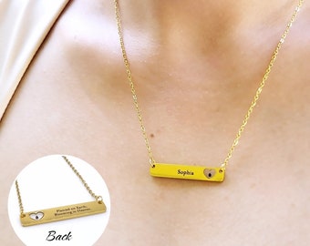 Gioielli personalizzati, regalo per aborto spontaneo multiplo, collana con semi Forget Me Not, ricordo di aborto spontaneo, regalo commemorativo per smarrimento, regalo per la Festa della mamma