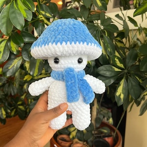 Crochet PDF Pattern,Mushroom boy NO SEW pattern, cute amigurumi plushie doll pattern