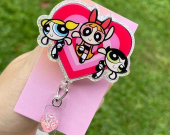 Powerpuff-märkesrulle, hjärtmärkesrulle, anpassad märkesrulle