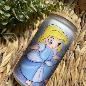 Cinderella glass can, custom glass cans, Libbey