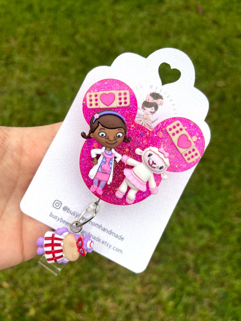 Doc Mcstuffins Badge Reel Doctor Badge Reel - Etsy