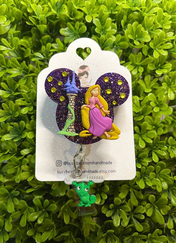Tangled Badge Reel, Rapunzel Badge reel, Princess Badge holder