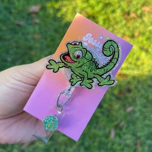 Lizard badge reel, chameleon badge reel, badge reels