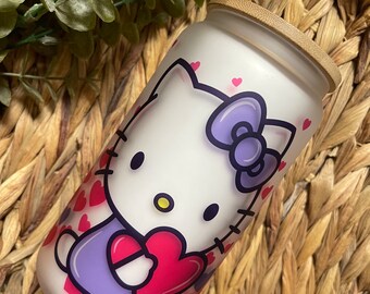 Boîte en verre pour chat, cadeau de la Saint-Valentin, boîte en verre personnalisée