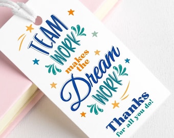 Employee Appreciation Gift Tag, Staff Team Appreciation, Employee Appreciation Week, Team Thank You Tag, Treat Tag Printable