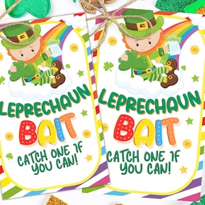 St. Patricks Day Geschenk, Kobold Köder Tags, Kobold Essen, Trap Tags, St. Patricks Day Party, St. Patricks Klassenzimmer Leckerbissen