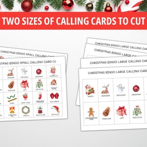 300 Christmas Bingo Cards, Christmas Game for Large Group, Printable ...