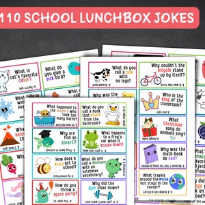 Joke Lunch Box Notes, Lunch Box jokes, kids Lunch Notes, Jokes for kids, lunchbox jokes, lunch box cards PRINTABLE, kids lunch box notes