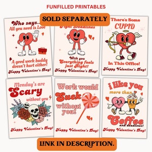 Coworker Valentines Cards, Funny Office Valentines Card/ Gift for Colleagues Employees Staff ...