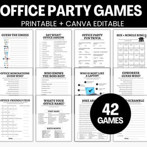 Office Party Games, Work Party Games, Team Building Games For Team Members Staff Coworker Party Games, Get To Know You Work Icebreaker Games