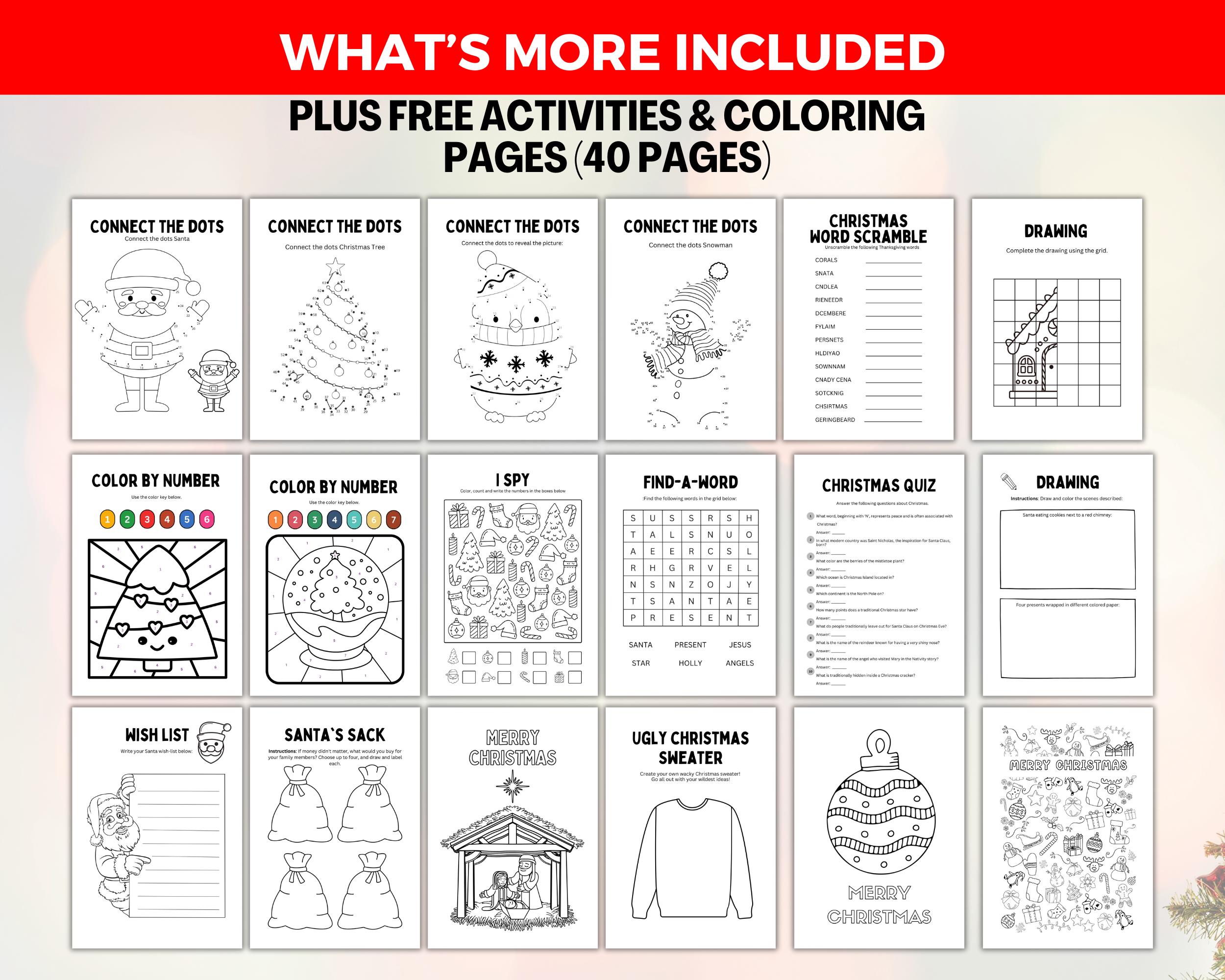 Printable Christmas Games Bundle, Christmas Family Party Games, Family ...