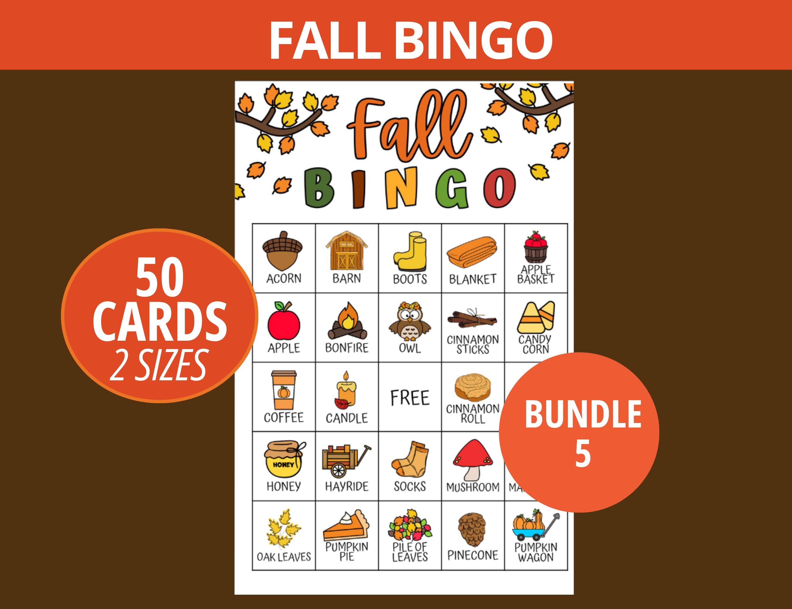 Fall Games Bundle Printable Fall Party Games for Adults Kids ...