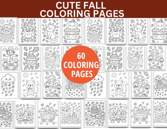 Kids Fall Coloring Pages, Cozy Fall Coloring Book, Fall Activities, Autumn Coloring Pages, Coloring Sheets, Kids Thanksgiving Coloring Pages