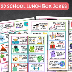 Blagues sur la boîte à lunch à imprimer, notes de boîte à lunch pour la rentrée des classes pour enfants, blagues, blagues drôles sur la boîte à lunch PDF instantané, toujours vert général