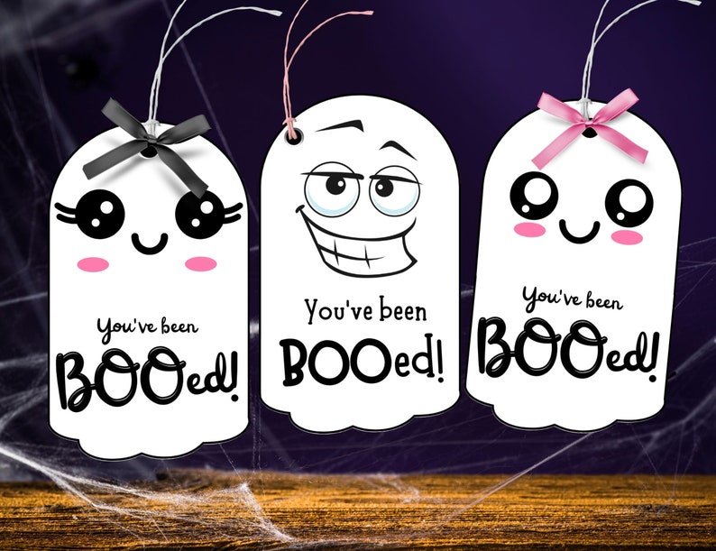 Halloween booed tags