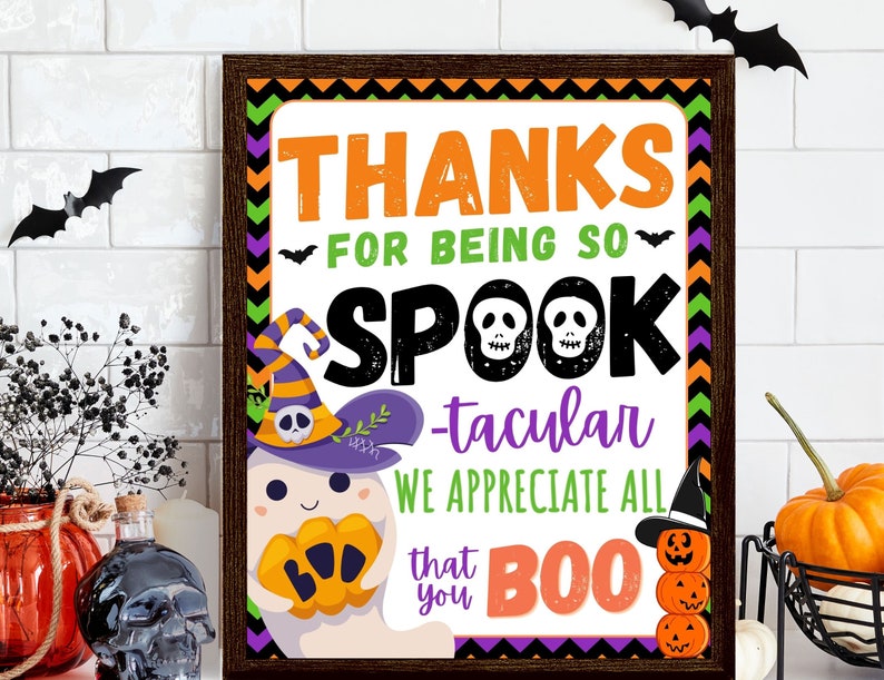 Halloween thank you sign
