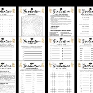 Graduation Games 2026, Graduation Party Games, Class of 2026 Graduation Games Bundle, Fun Grad Party Games Printable Graduation Activity image 6