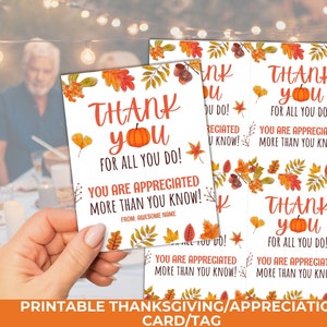 Printable Thanksgiving Card,