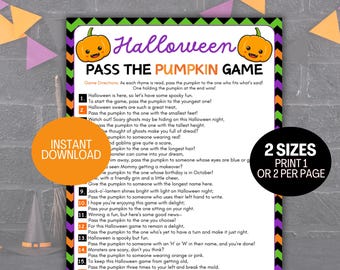 Pass The Pumpkin Game Halloween Games For Kids, Halloween Class Kids Party Game, Pass The Prize Game, Pass The Gift, Pass The Present Game