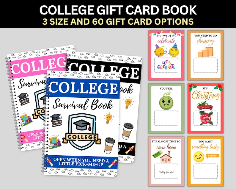 Printable College Gift Card Book